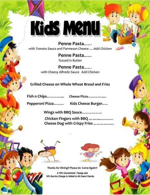 Kids Menu