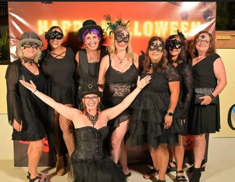 Halloween fun with friends